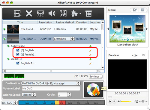 How to convert AVI to DVD Mac