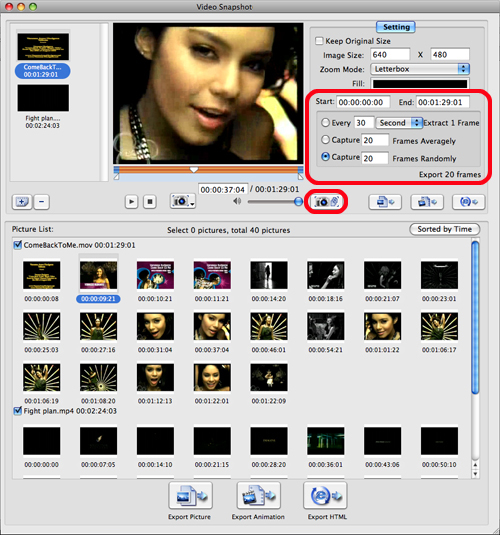 Xilisoft Video Snapshot for Mac