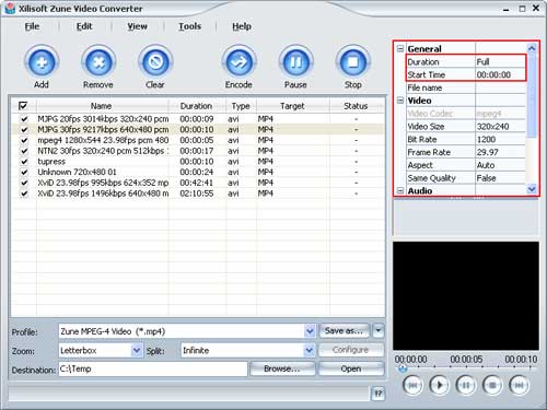 How to convert video to Zune